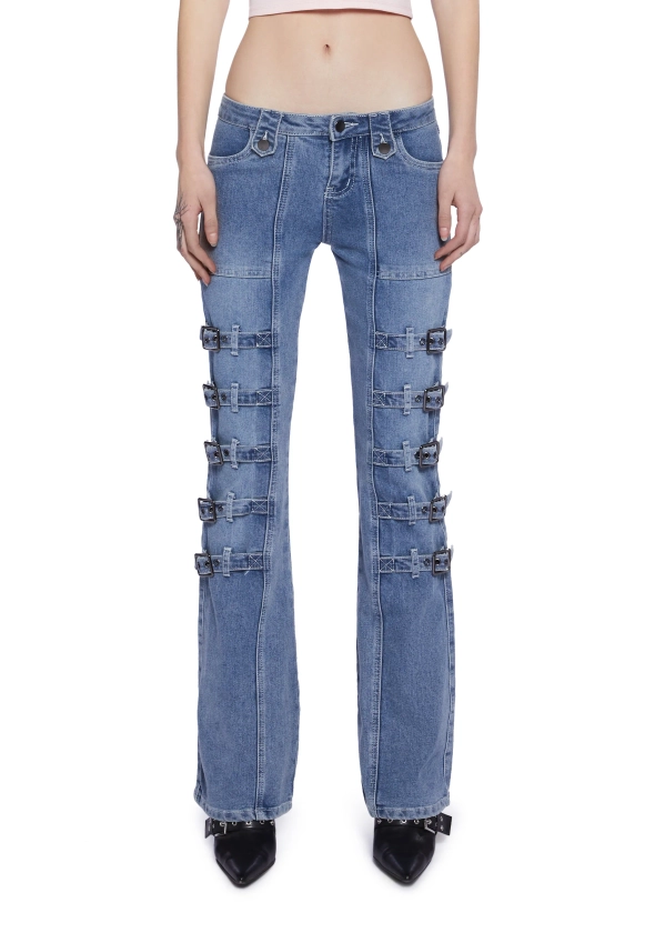 Jill Low Rise Buckle Jeans