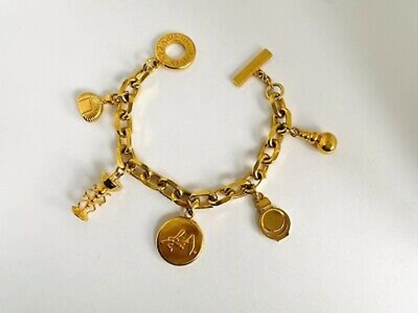 Bracelet à breloques couture LORIS AZZARO - Vintage 1990s  | eBay