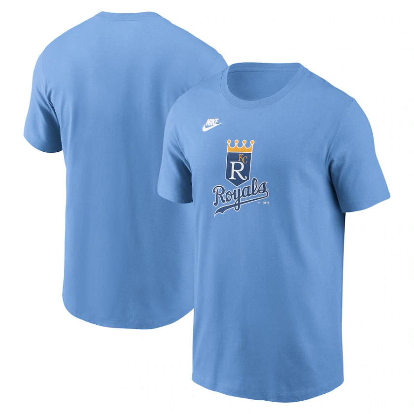 Kansas City Royals Nike Cooperstown Collection Team Logo T-Shirt - Light Blue