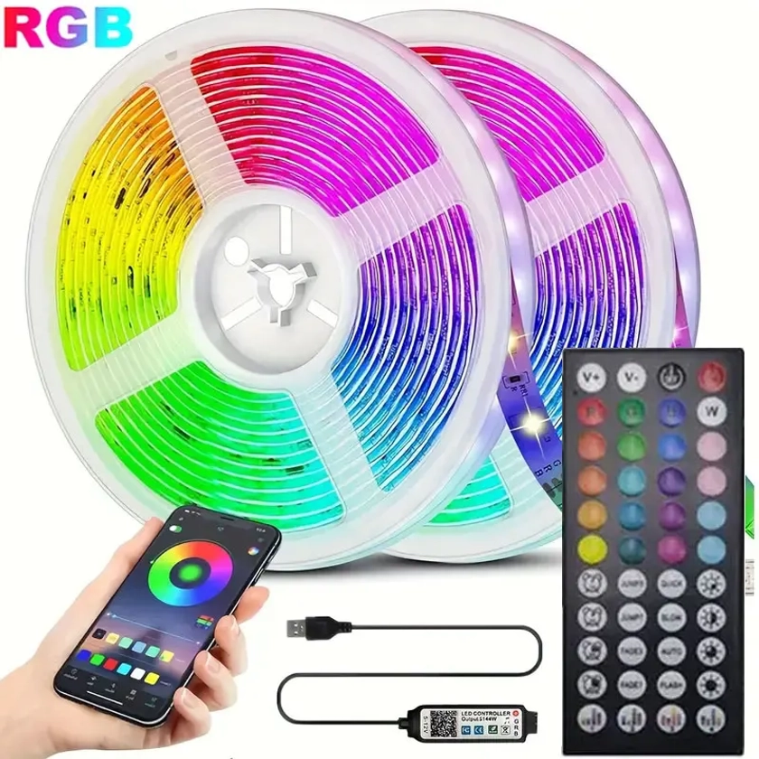 Led Strip Lights Bluetooh App Ir Afstandsbediening Wifi 1-30M Usb Rgb 5050 Flexibele Diode Tape Voor Kamer Decoratie Led Lamp Lint