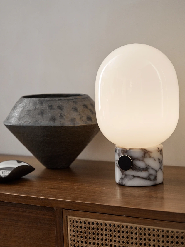 JWDA Table Lamp, Marble | ELegant Glass & Marble Lighting