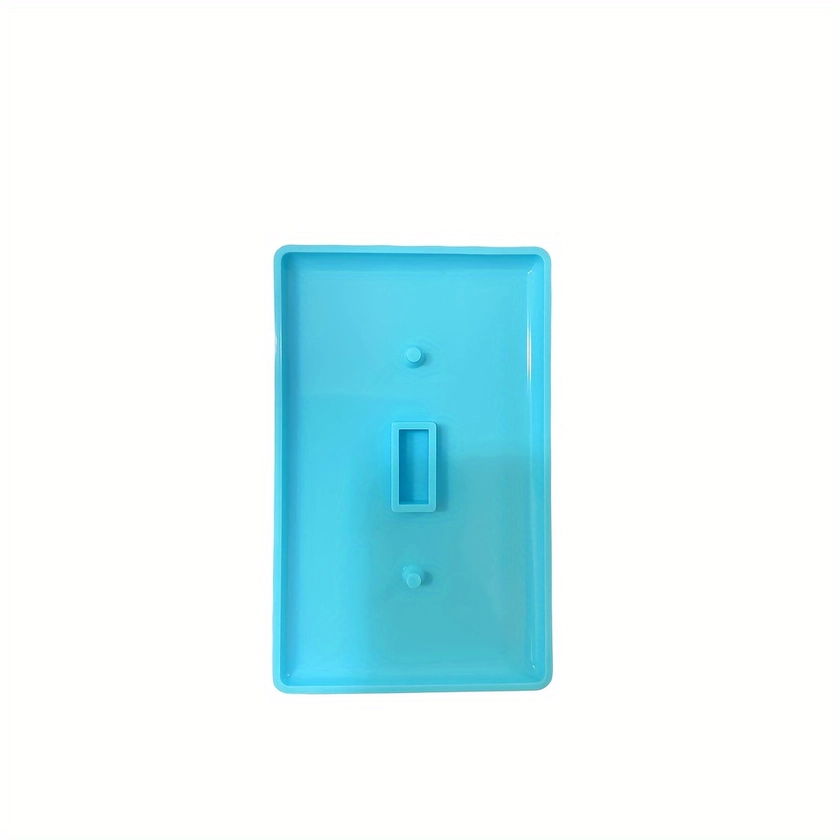 1pc Light Switch Cover Resin Molds, Switch Socket Panel Plaster Mold For Epoxy Resin, Switch Socket Panel Epoxy Molds, Switch Plate Silicone Mold Outl