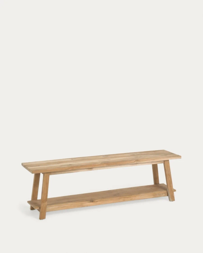 Banc Safara bois de tek recyclé 150 cm | Kave Home®