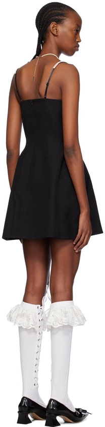 Black Paneled Minidress