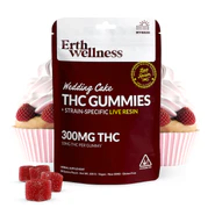 Δ9 THC Gummies - Wedding Cake - Live Resin (Hybrid) - 300mg