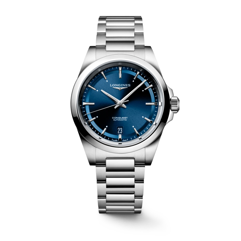 CONQUEST Automatic, Stainless Steel, Sunray Blue Dial, Bracelet Watch | Longines US