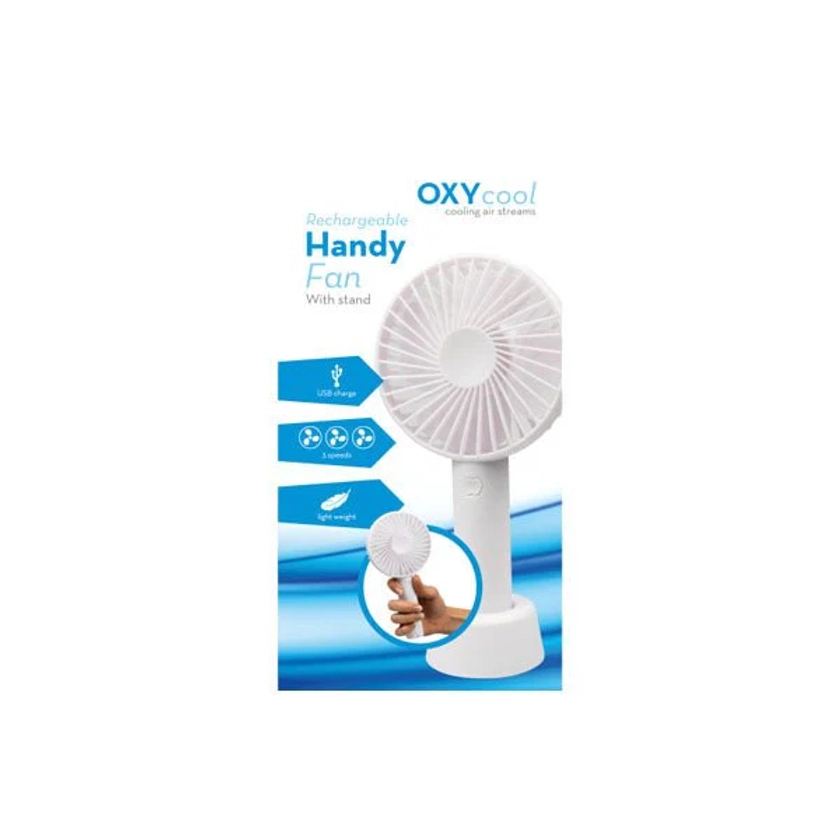 Oxy Cool Rechargeable Handy Fan