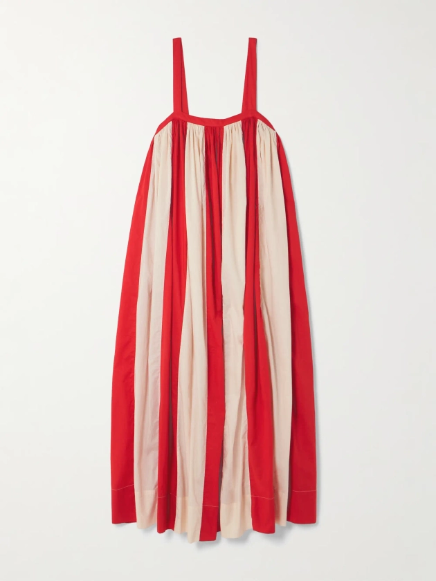 BODE Liberty striped cotton maxi dress | NET-A-PORTER