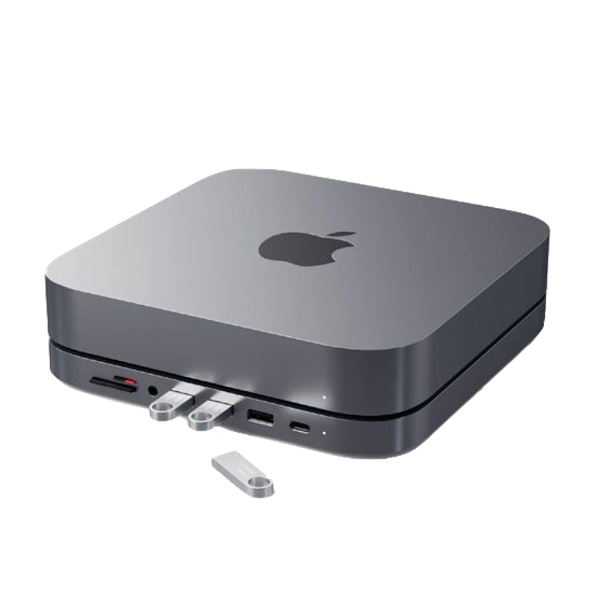 Peana + Hub Mac Mini Satechi - Gris Espacial - Banana Computer, tus tiendas Apple Premium Reseller de Canarias