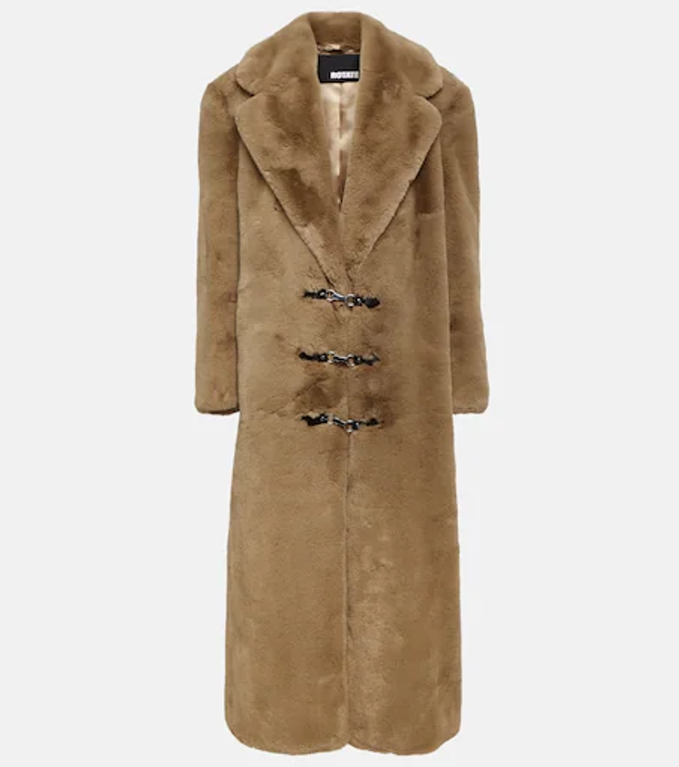 Faux fur coat in brown - Rotate Birger Christensen | Mytheresa