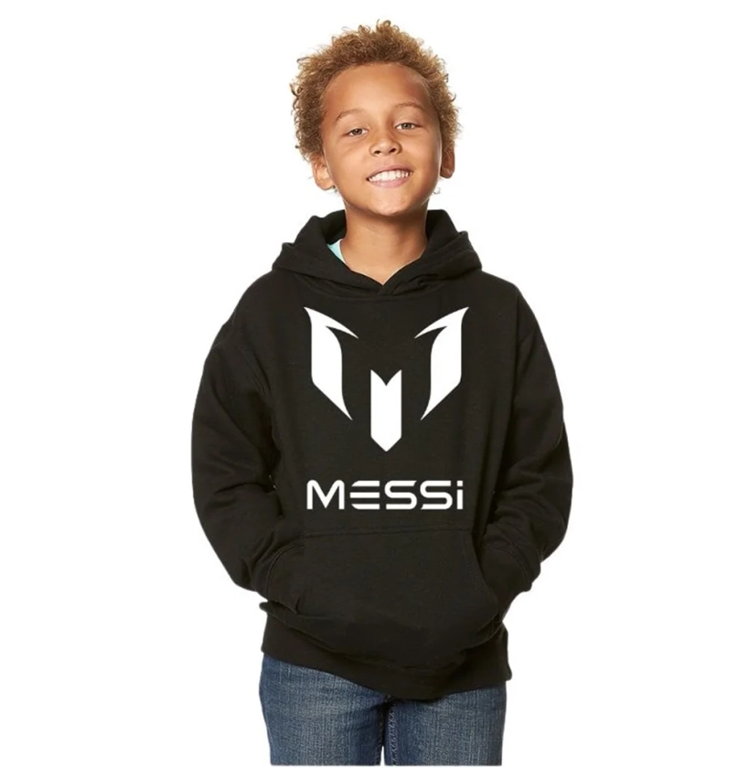 GS Messi Soccer Kids/Youth Hoodie, Messi Unisex Kids Hoodie, Soccer Hoodie- Black/White-Size 10 (Youth Medium) - Walmart.com
