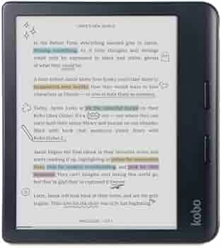 Kobo Libra Colour | eReader | 7" Glare-Free Colour E Ink Kaleido™ 3 Display | Dark Mode Option | Audiobooks | Waterproof | Black : Amazon.com.be: High-tech