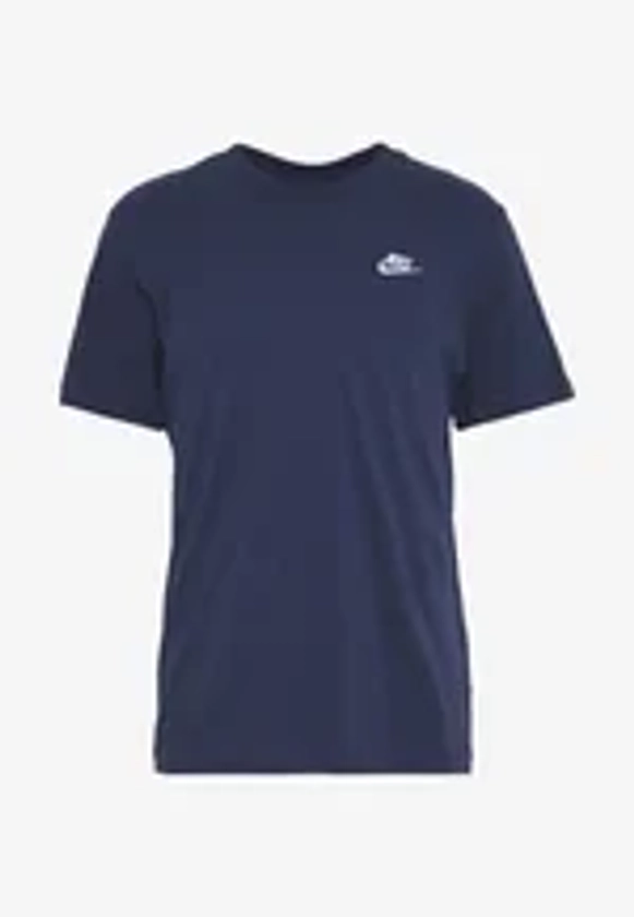 Nike Sportswear CLUB TEE - T-shirt basique - midnight navy/white/bleu marine - ZALANDO.FR