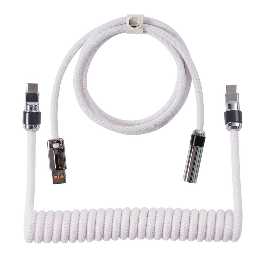 Wraith Bidirectional Coiled Cable Blanc - Achat Accessoire