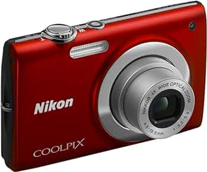 Nikon Coolpix S2500 Digital Camera - Red (12MP, 4x Optical Zoom) 2.7 inch LCD