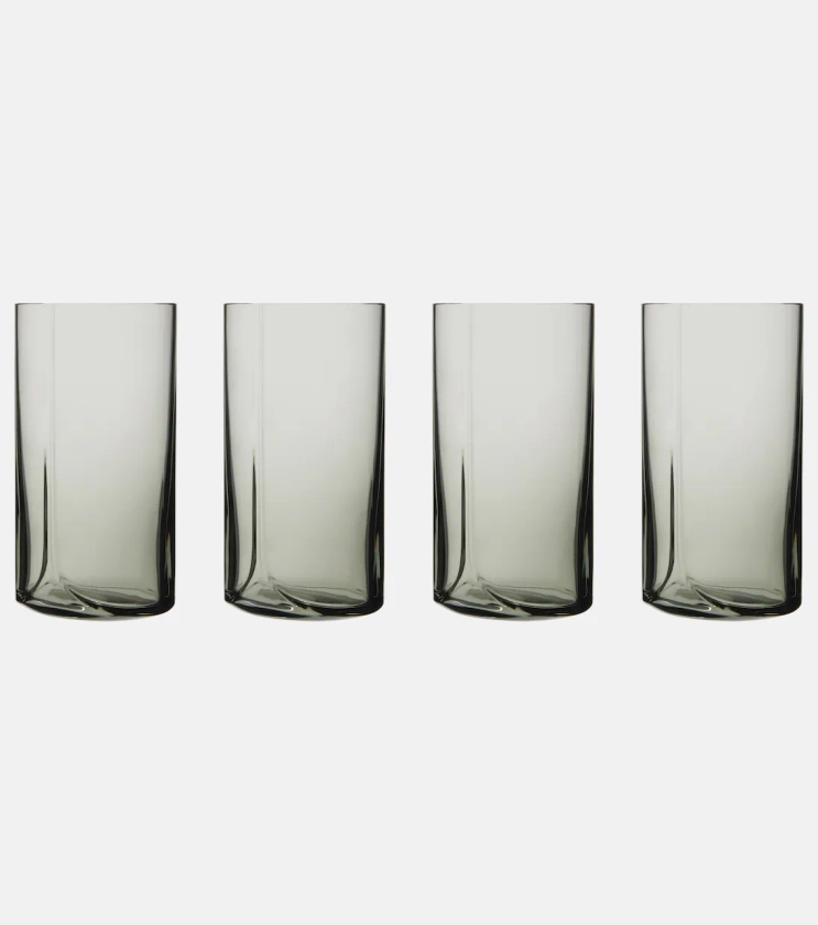 Hew set of 4 highball glasses in grey - Zaha Hadid Design | Mytheresa