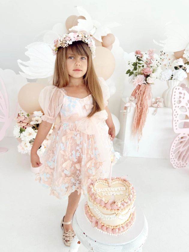 Margot Dress Peach Rose | Special Occasion | Arabella and Rose