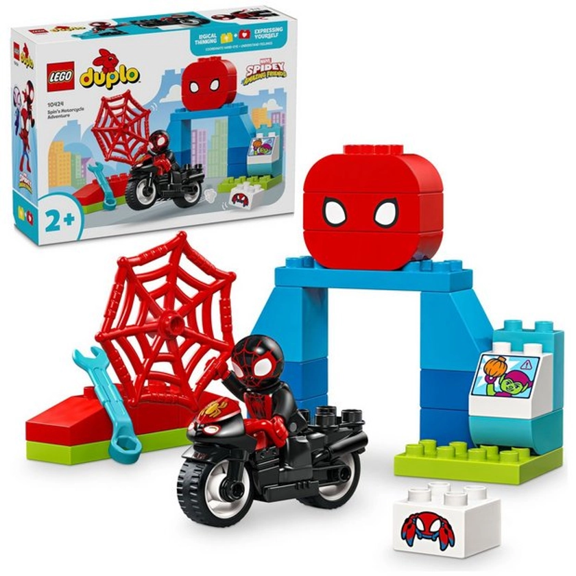 Buy LEGO DUPLO Marvel Spin's Motorcycle Adventure Set 10424 | Early learning toys | Argos