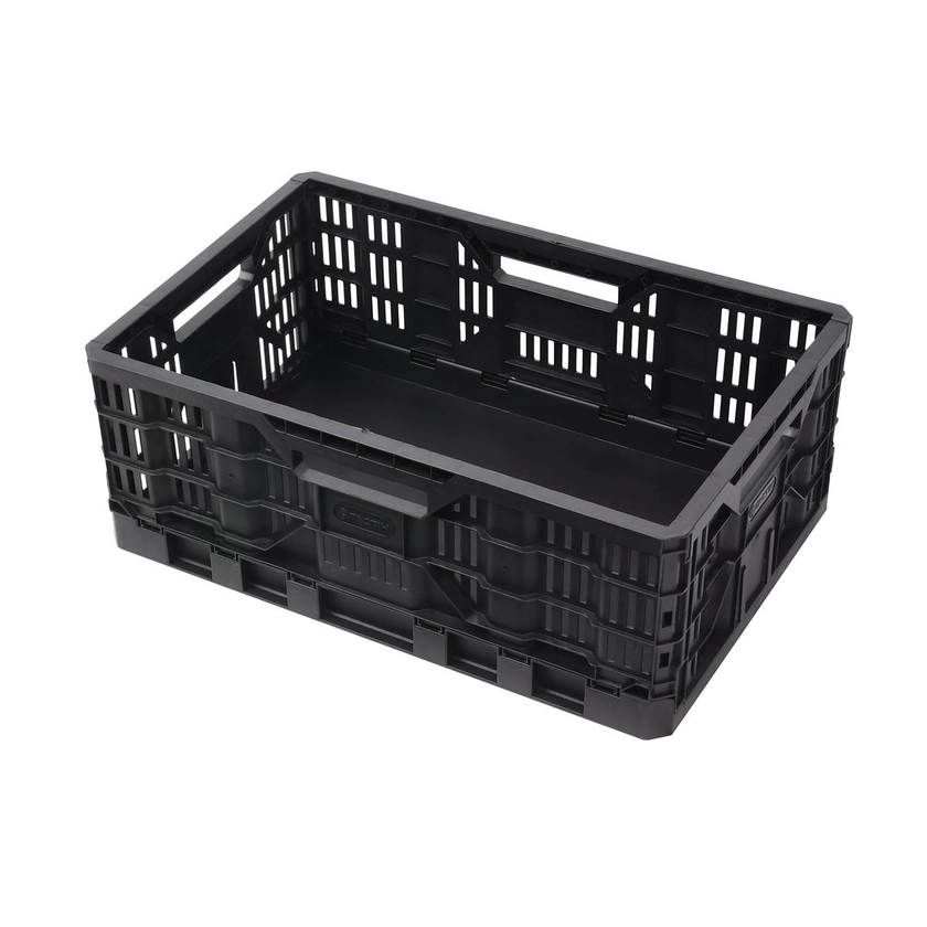 Tactix 43L Black Collapsible Crate