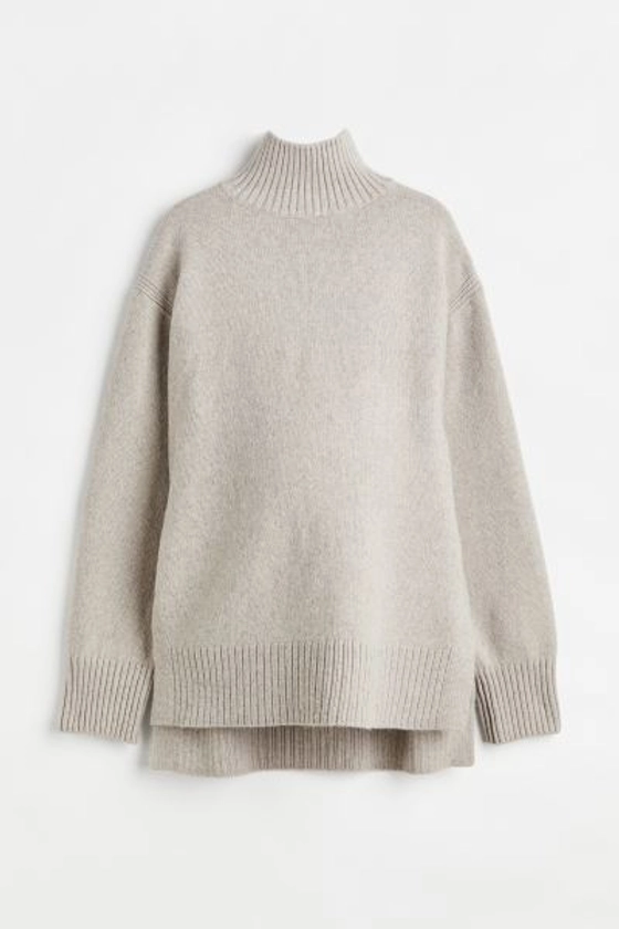 MAMA Pull col roulé - Gris chiné - FEMME | H&M FR