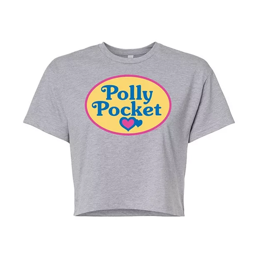 Juniors' Polly Pocket Logo Cropped Tee