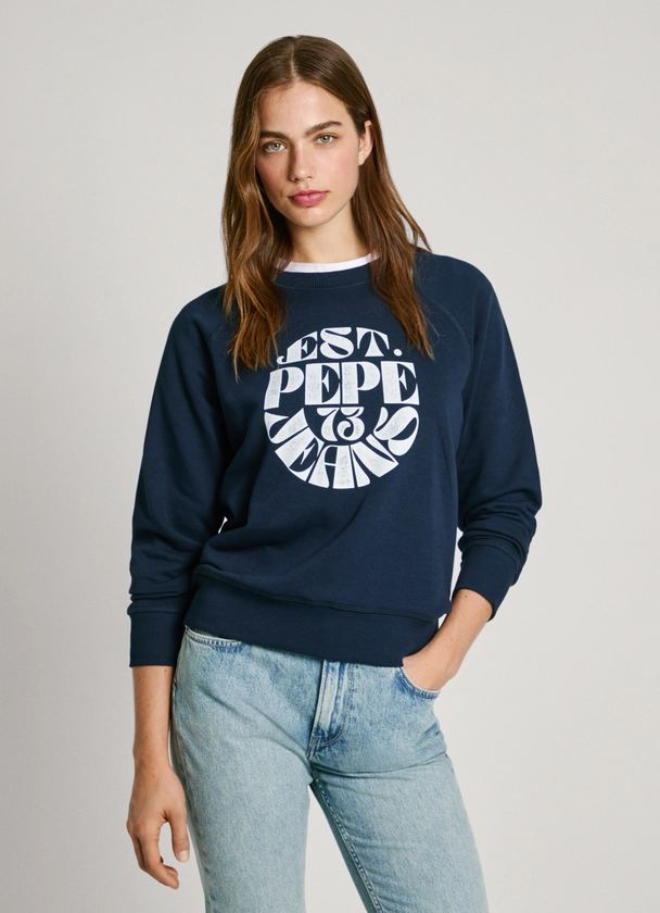 SWEAT-SHIRT À COL ROND AVEC LOGO