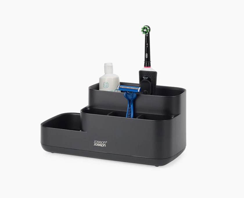 Matt Black Bathroom Storage Caddy | Joseph Joseph UK