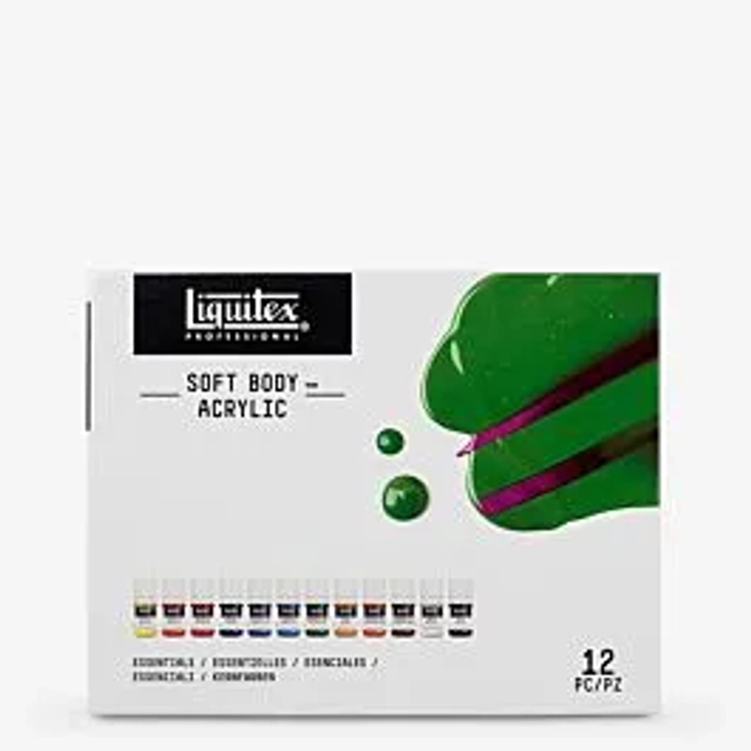 Liquitex : Professional : Soft Body Acrylic Paint : 22ml : Essentials Set of 12