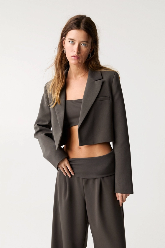 Blazer cropped - pull&bear