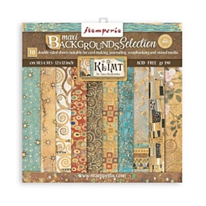 Stamperia Klimt Paper Pad Backgrounds 30x30cm