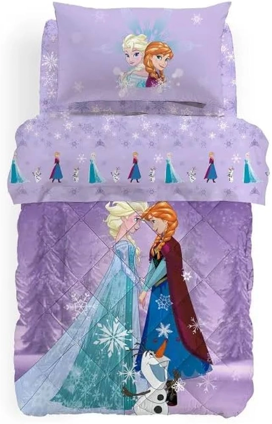 Caleffi Trapunta Piumone invernale 100% Cotone Art. Frozen Love per letto Singolo 170x260cm : Amazon.it: Casa e cucina