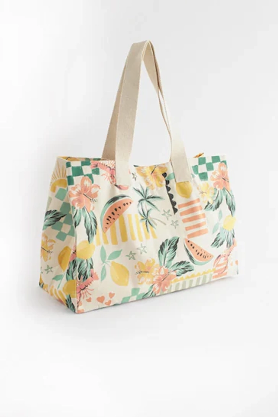 Multicolour Tropical Beach Bag