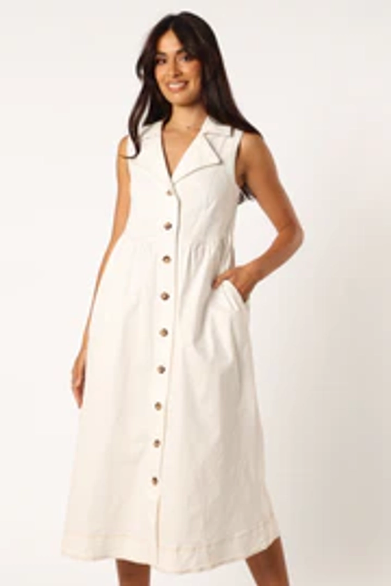 Umeko Midi Dress - White