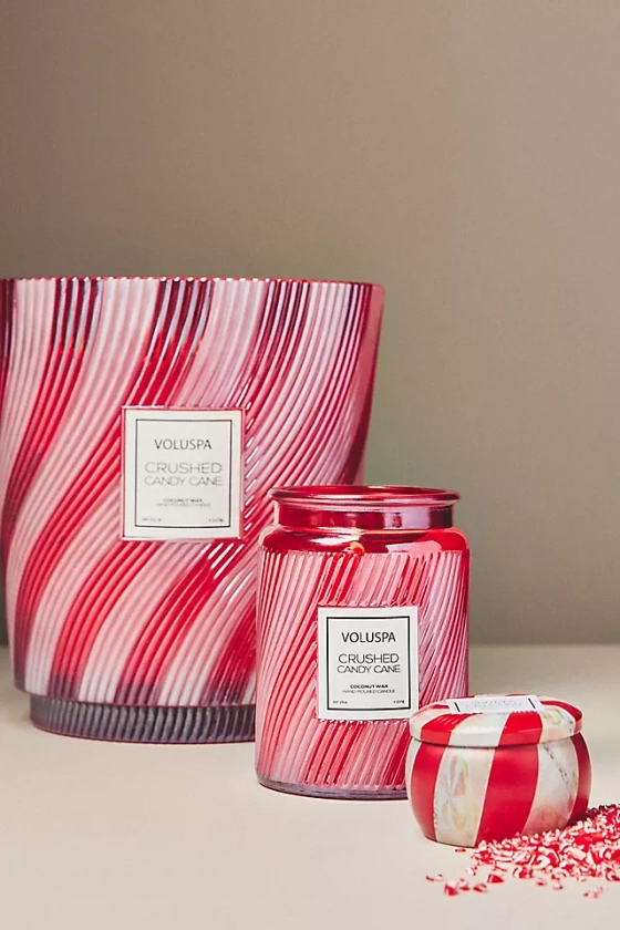 Voluspa Crushed Candy Cane Candle