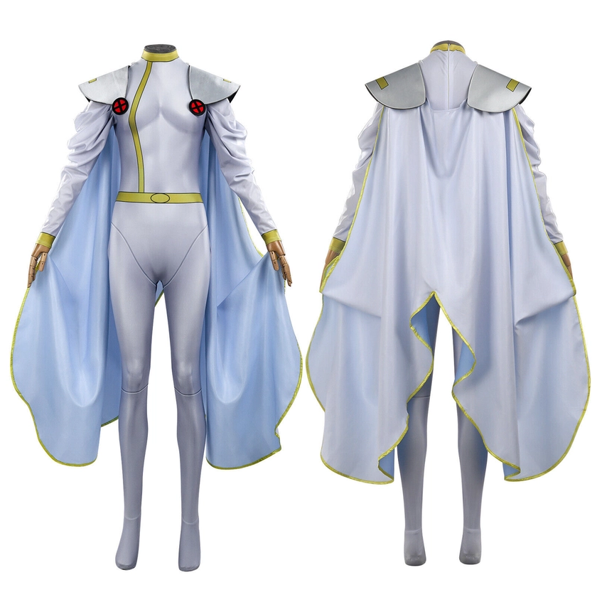 Cosplay X-Men 97 Storm Jumpsuits Cloak Halloween Superhero Bodysuit Outfits Suit