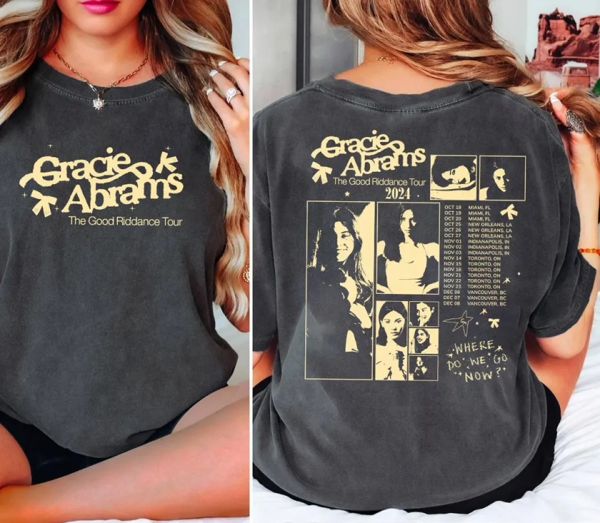 Gra.cie Abrams the Secret of Us Tour 2024 2 Sides Music Shirt, Gracie Tour Music Album Shirt, Funny Gra.cie Abrams Shirt - Etsy