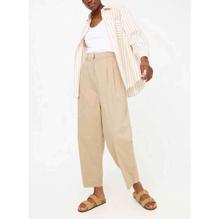 Buy Stone Barrel Leg Chino Trousers 16L | Trousers | Tu