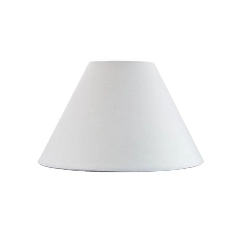Traditional 8 White Cotton Coolie Lampshade Suitable for Table Lamp or Pendant | DIY at B&Q