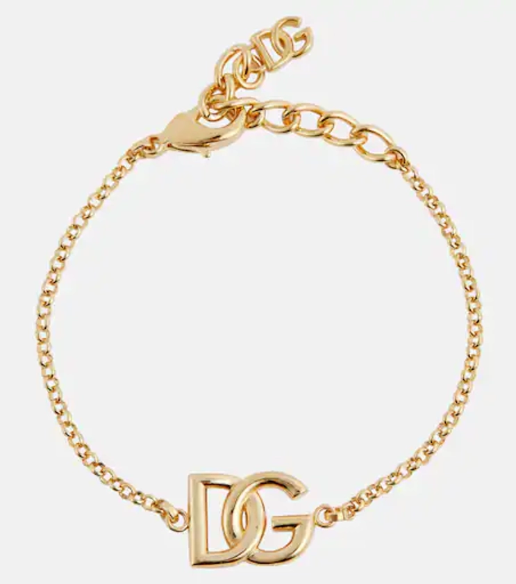 Logo chainlink bracelet in gold - Dolce Gabbana | Mytheresa