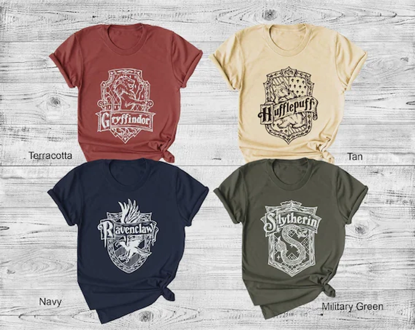 Wizard House Shirts, Universal Studios Shirts for Families, Wizard School Crest Shirts, Universal Shirts, HP shirt, Unisex Shirts