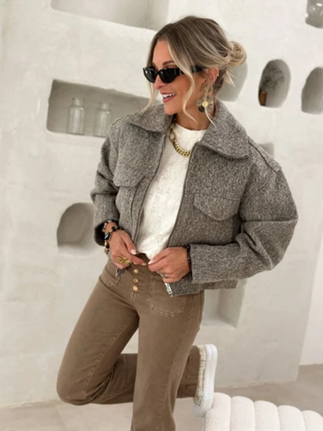 La veste Rafaela taupe