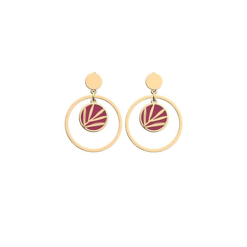 Boucles d'oreilles Croisette Laque | Les Georgettes