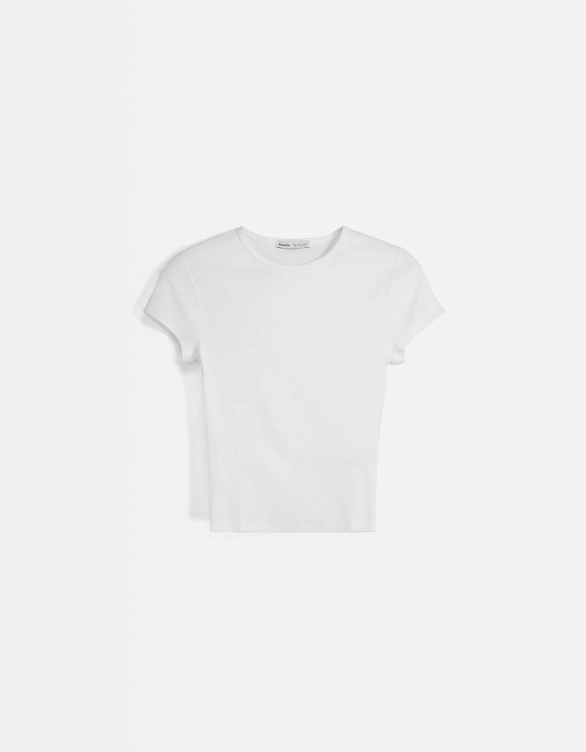 T-shirt à manches courtes et col rond - Tee-shirts - BSK Teen