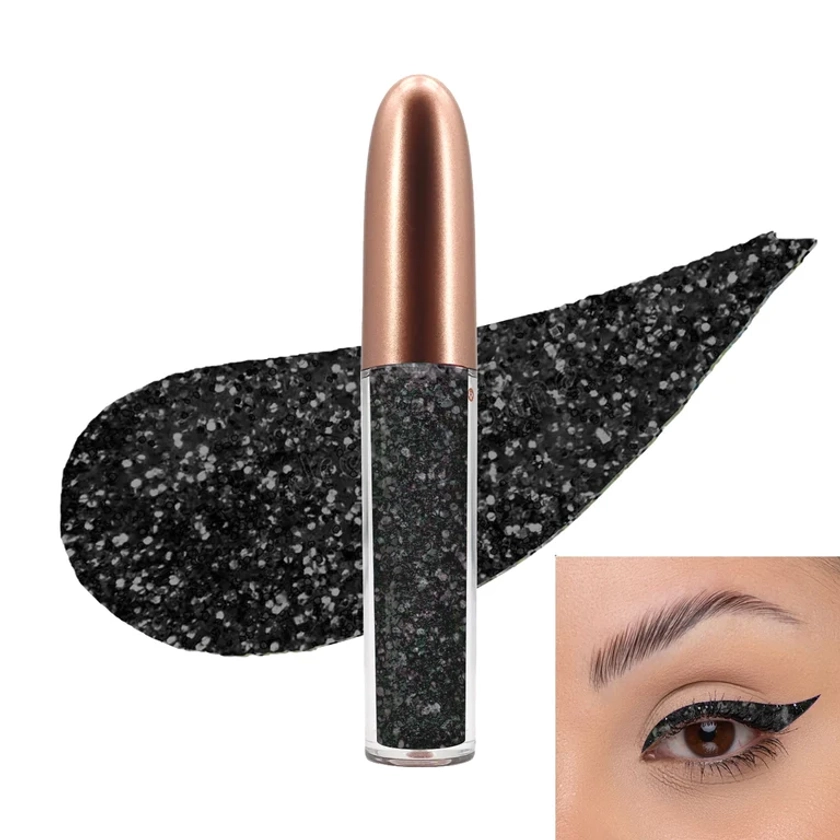 &quot;Delineador  Ojos Glitter Liquido Escarchado Negro Pearl&quot;