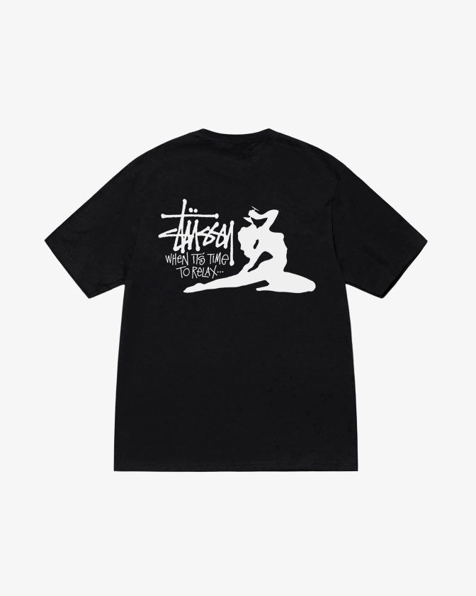 Stüssy: Men's Relax Tee (Black) | DSML E-SHOP