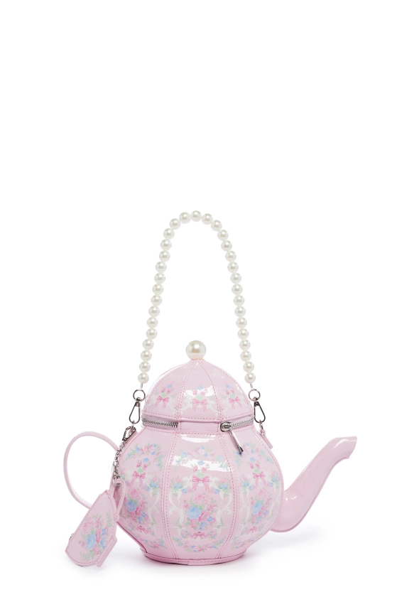 Sugar Thrillz Regency Core Tea Pot Bag Purse - Pink