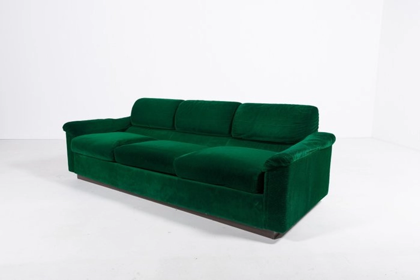 Sofa - Vintage three seat sofa produced in Italy, 1970s