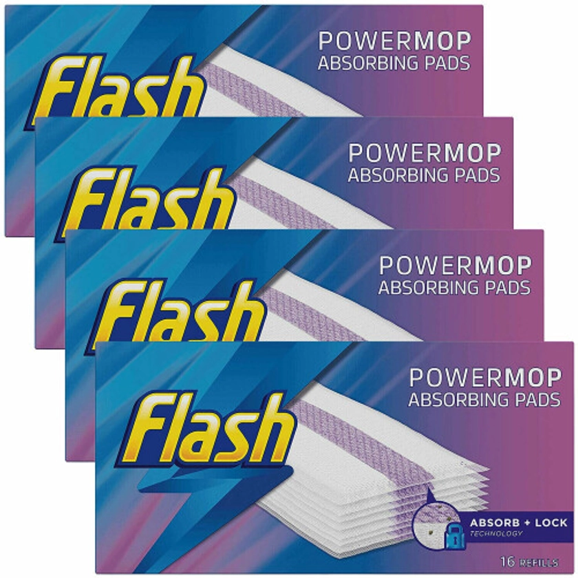 Flash Powermop Absorbing Multi-Surface Pads Refills, 16 Refills on OnBuy