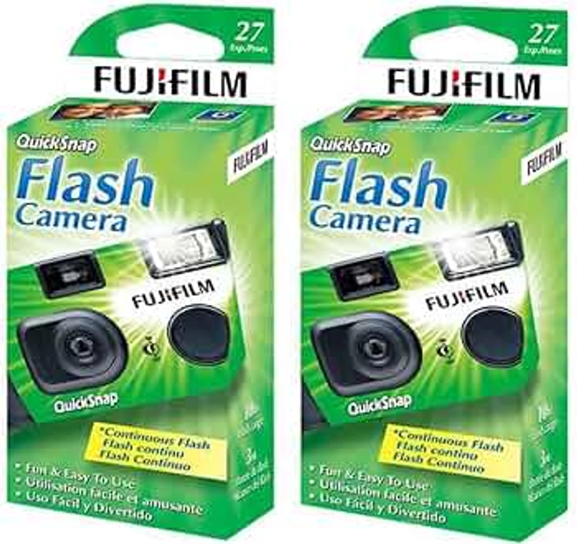 Fujifilm QuickSnap Flash 400 One-Time-Use Camera - 2 Pack