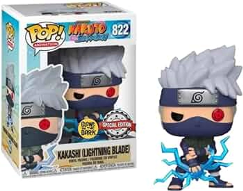 Figurine Pop [Exclusive] Naruto : Kakashi Lightning Blade (luminiscent dans Le Noir) [822]